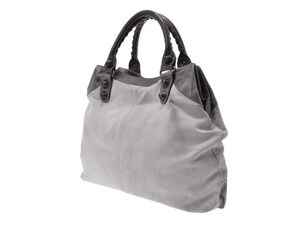 Balenciaga suede The Giant gray Briefcase